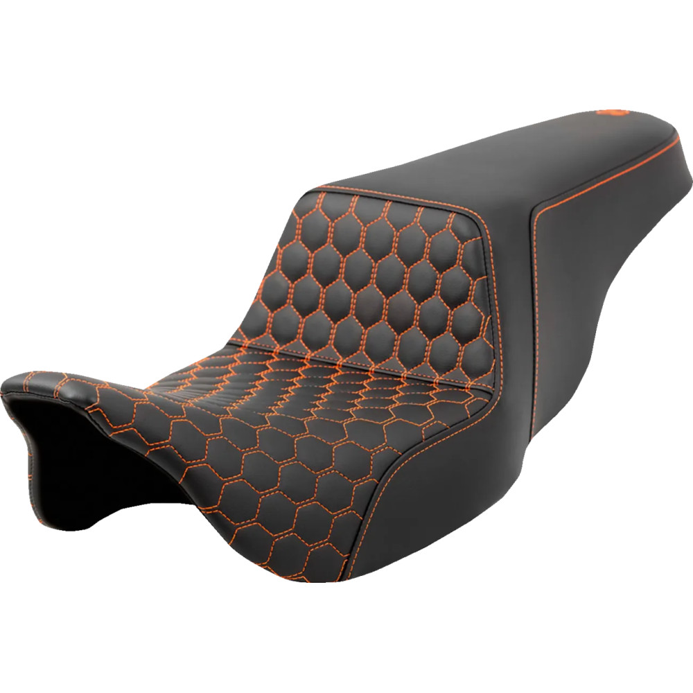 Honeycomb Step-Up Seat — 2-Up, 76 cm (30"), Black, Orange