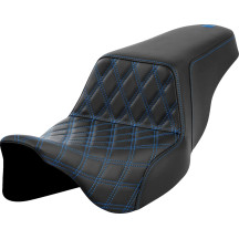 Lattice Stitch Step-Up Seat — 2-Up, 76 cm (30") , Black/Blue