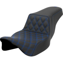 Lattice Stitch Step-Up Seat — 2-Up, 76 cm (30") overall, Standard fit, Black/Blue