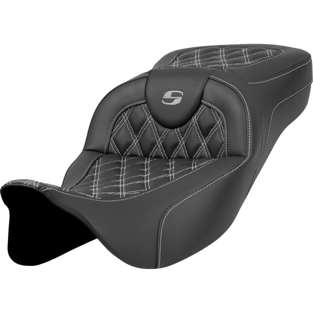 Extended Reach RoadSofa™ Seat — Black, overall length 31 in, moves driver back 2 in