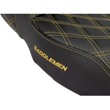 Lattice Stitch Step-Up Seat — 2-Up, 30", Fits tank: standard, Black