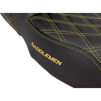 Lattice Stitch Step-Up Seat — 2-Up, 30", Fits tank: standard, Black