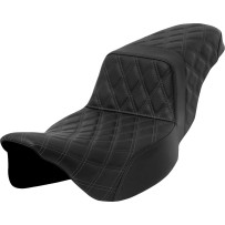 Lattice Stitch Step-Up Seat — Driver seat 40.5 cm (16"), Driver width 29 cm (11.5"), 2-Up, fits standard tank