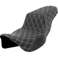 Lattice Stitch Step-Up Seat — 30" overall, 11.5" driver width, standard tank fit