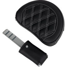 Roadsofa™ Lattice Stitch Seat — Overall length 78.5 cm (31"), Driver width 39.5 cm (15-1/2"), Black/White