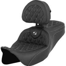 Roadsofa™ Lattice Stitch Seat — Overall length 78.5 cm (31"), Driver width 39.5 cm (15-1/2"), Black/White