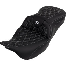 Roadsofa™ Lattice Stitch Seat — Overall length 78.5 cm (31"), Driver width 39.5 cm (15-1/2"), Black/White