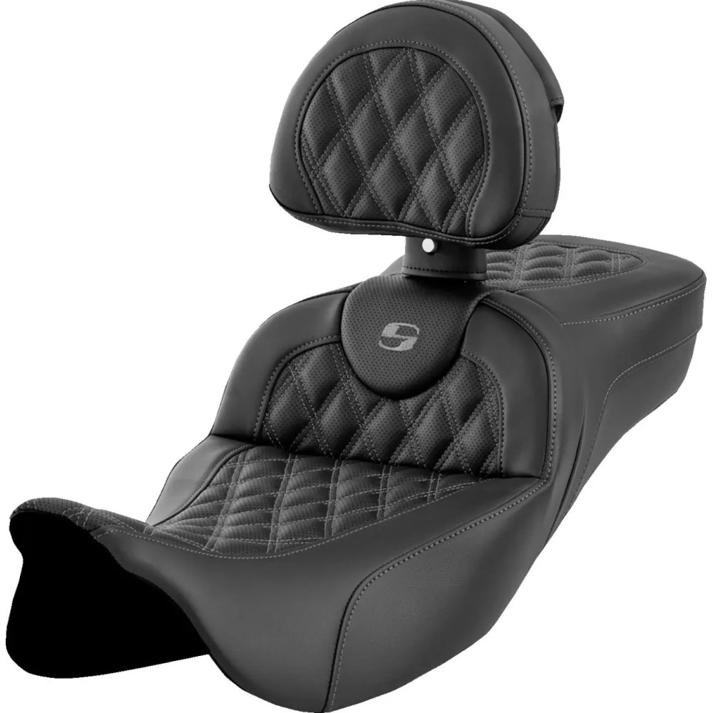 Roadsofa™ Extended Reach Seat — Black, 16-1/2" driver length, 15-1/2" driver width, 5-1/2" lumbar support