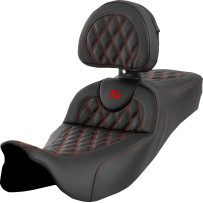 Roadsofa™ Extended Reach Seat — 16-1/2" driver, 31" overall, Black, Red