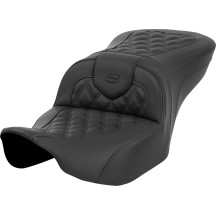 Roadsofa™ Lattice Stitch Seat — Overall length 30.5 in, driver 16×14 in, Black