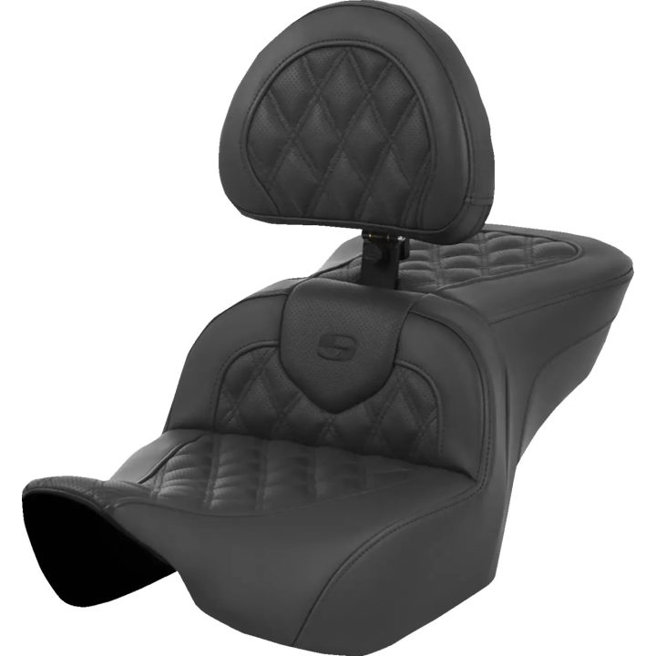 Roadsofa™ Lattice Stitch Seat — Black, 30-1/2" (77.5 cm) overall length