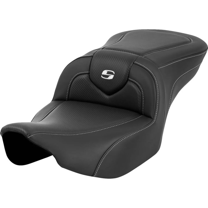 Asiento Roadsofa™ de fibra de carbono — soporte lumbar 5-1/2" (13,97 cm), longitud total 30-1/2" (77,5 cm), Negro