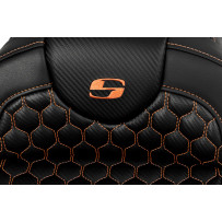 Honeycomb Roadsofa™ Seat — Overall length 78.5 cm (31"), Black/Orange
