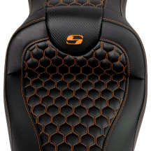 Honeycomb Roadsofa™ Seat — Overall length 78.5 cm (31"), Black/Orange