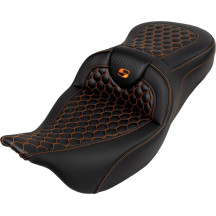 Honeycomb Roadsofa™ Seat — Overall length 78.5 cm (31"), Black/Orange