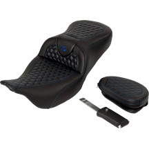Honeycomb Roadsofa™ Seat — 2-Up, Overall Length 78.5 cm (31"), Black/Blue