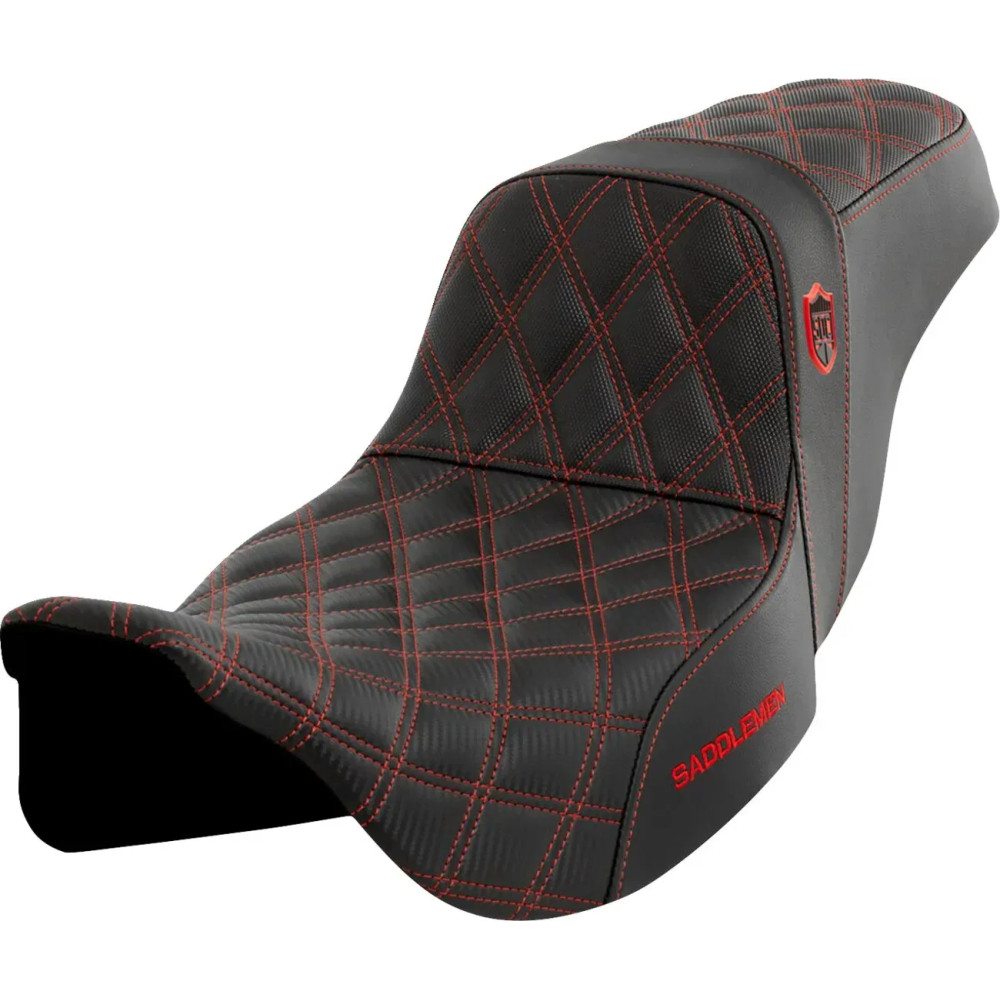 Pro Series SDC Performance Grip Seat — 76 cm (30"), 29 cm driver width, Black, red stitching