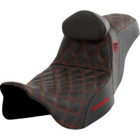 Asiento Pro Series SDC Performance Grip — Negro, 76 cm, costura roja