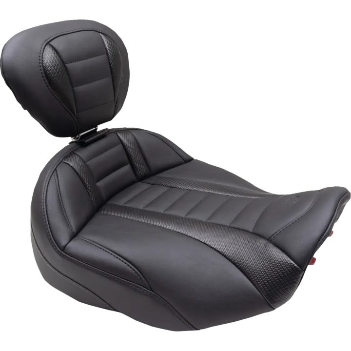 Asiento Solo Deluxe Touring — 39.5 cm (15-1/2"), Negro/Gris, Fibra de carbono