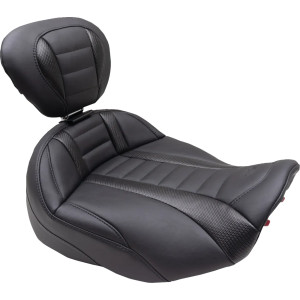 Asiento Solo Deluxe Touring — 39.5 cm (15-1/2"), Negro/Gris, Fibra de carbono