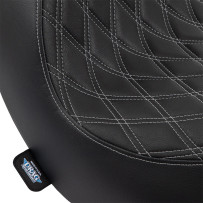 Solo Seat — 28.5 in length, 12.5 in width, Black, Silver