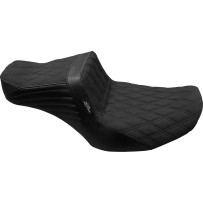 Asiento Tailwhip — 2 plazas, delantero 32 cm, trasero 26,5 cm, negro