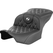 Roadsofa™ Lattice Stitch Seat — Black, Overall 30.5 in, Driver 16 in × 14 in