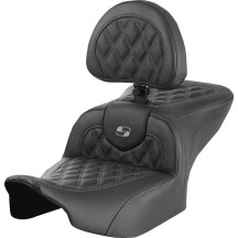 Roadsofa™ Lattice Stitch Seat — 30.5 in overall length, driver 16 in × 14 in, Black