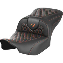 Honeycomb Roadsofa™ Seat — 30-1/2" overall, Black/Orange