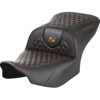 Honeycomb Roadsofa™ Seat — 30-1/2" overall, Black/Orange
