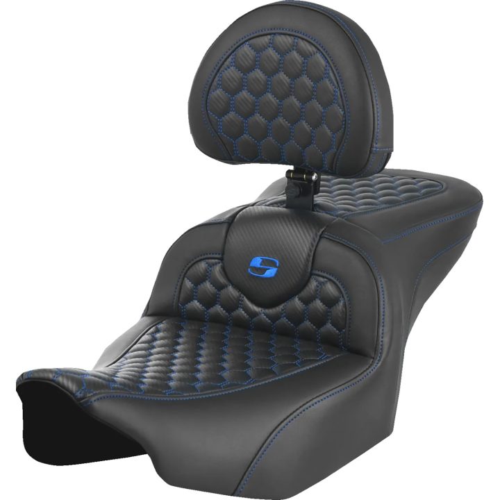 Honeycomb Roadsofa™ Seat — Black, Blue, Overall length 77.5 cm (30-1/2")