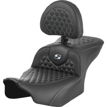 Honeycomb Roadsofa™ Seat — 30.5" overall, 14" driver width, Black, Silver