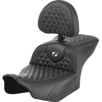 Honeycomb Roadsofa™ Seat — 30.5" overall, 14" driver width, Black, Silver