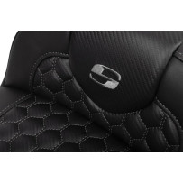 Roadsofa™ Extended Reach Seat — Driver 17.5", Overall 30.5", 5.5" lumbar, Black