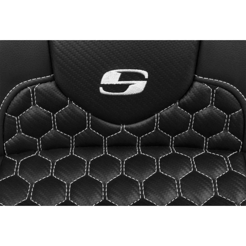 Roadsofa™ Extended Reach Seat — Driver 17-1/2"×14", Overall 30-1/2", 5-1/2" lumbar, Black