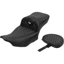 Roadsofa™ Extended Reach Seat — Driver 17-1/2"×14", Overall 30-1/2", 5-1/2" lumbar, Black