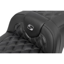 Roadsofa™ Lattice Stitch Seat — 77.5 cm (30.5") overall length, 40.5 cm (16") driver length, Black