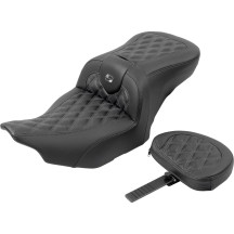 Roadsofa™ Lattice Stitch Seat — Overall seat length 30.5 in, Driver seat length 16 in, Color Black