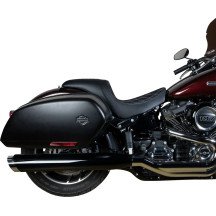 Predator Seat — 72.5 cm length, 32 cm width, fits Drag & most H‑D sissy bars, Black