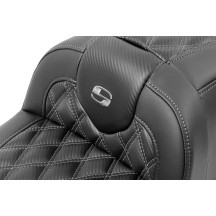Roadsofa™ Lattice Stitch Seat — Overall seat length 30.5 in, Driver seat length 16 in, Color Black