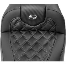 Roadsofa™ Lattice Stitch Seat — Overall seat length 30.5 in, Driver seat length 16 in, Color Black