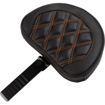 Roadsofa™ Lattice Stitch Seat — 77.5 cm (30.5 in), Black, Orange