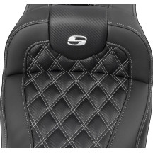 Roadsofa™ Lattice Stitch Seat — Overall 77.5 cm (30-1/2"), Driver 40.5 cm (16"), Black