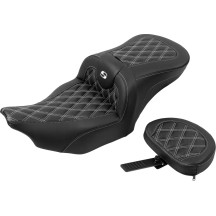 Roadsofa™ Lattice Stitch Seat — 77.5 cm (30.5") overall, 35.5 cm (14") driver width, Black