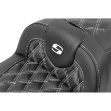 Roadsofa™ Lattice Stitch Seat — 77.5 cm (30.5") overall, 35.5 cm (14") driver width, Black