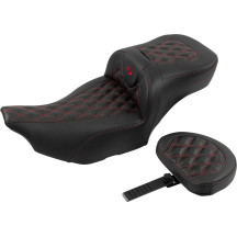 Roadsofa™ Extended Reach Seat — 17-1/2" driver length, 14" driver width, 5-1/2" lumbar, Black