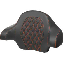 Tour Pak® Backrest Pad — Black, Orange