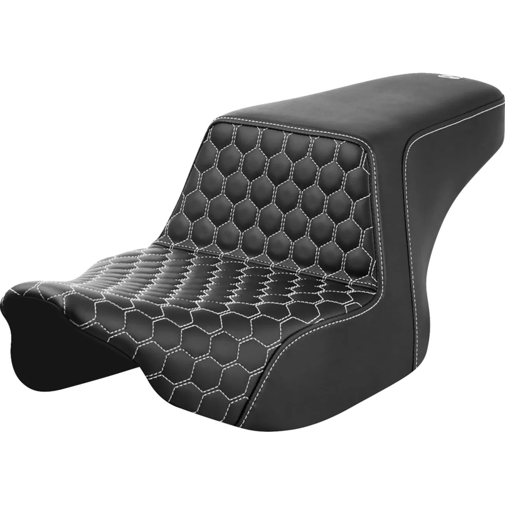 Honeycomb Step-Up Seat — 30.5 in overall, 2-Up, Black