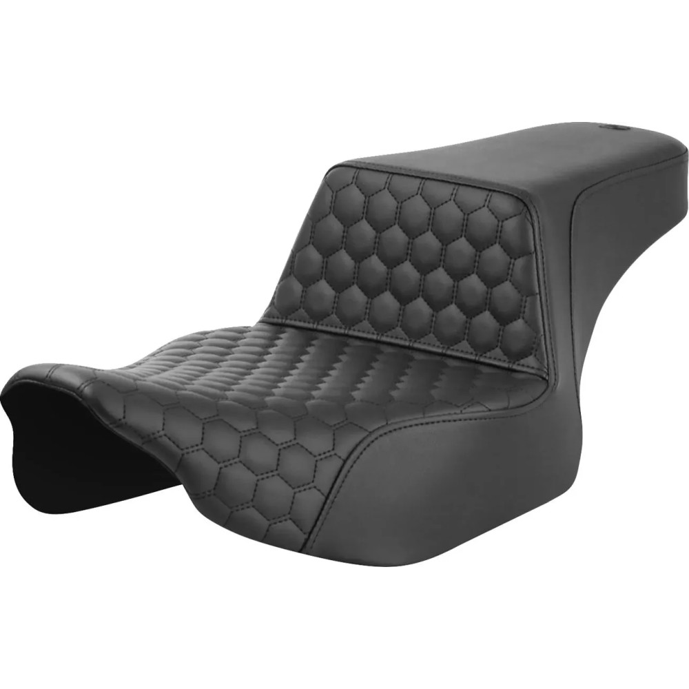 Honeycomb Step-Up Seat — 2-Up, 77.5 cm overall, 40.5 cm driver length, 32 cm driver width, Black