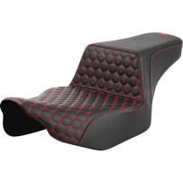 Honeycomb Step-Up Seat — 77.5 cm (30-1/2") overall, 32 cm (12-1/2") driver width, Black/Red